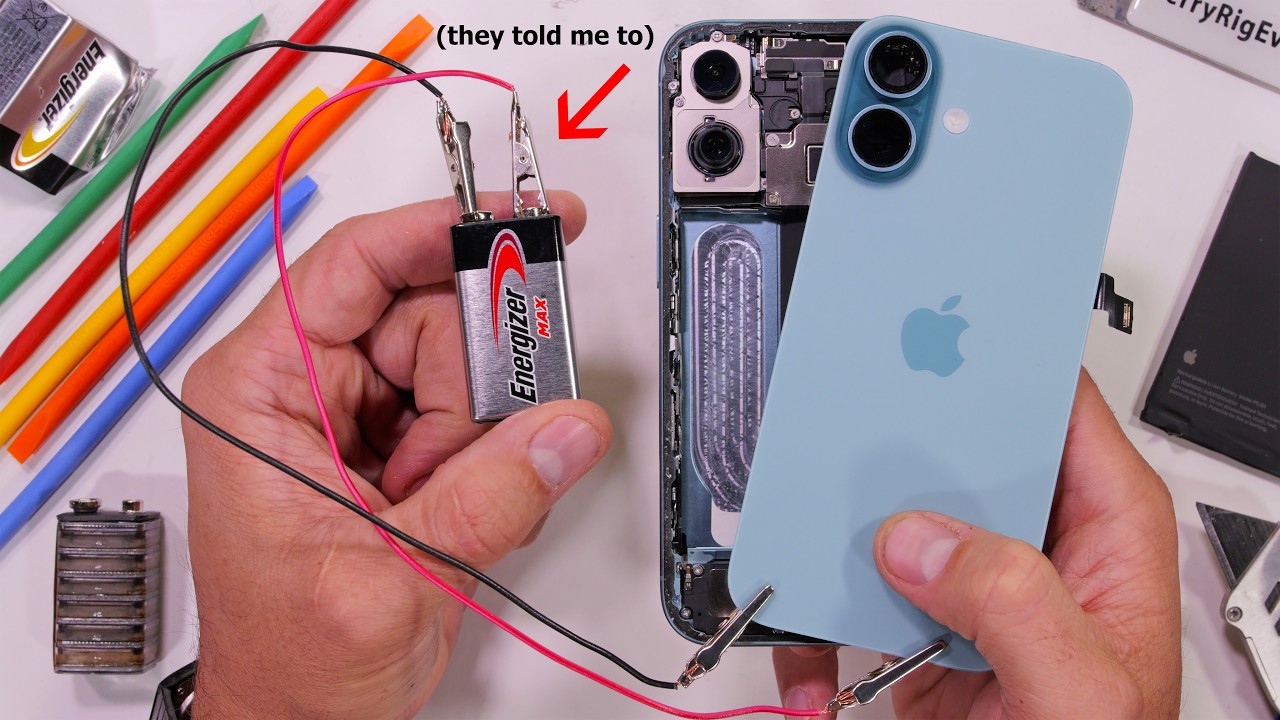 iPhone 16 Battery Removal: Safe DIY Guide with 9V Shock