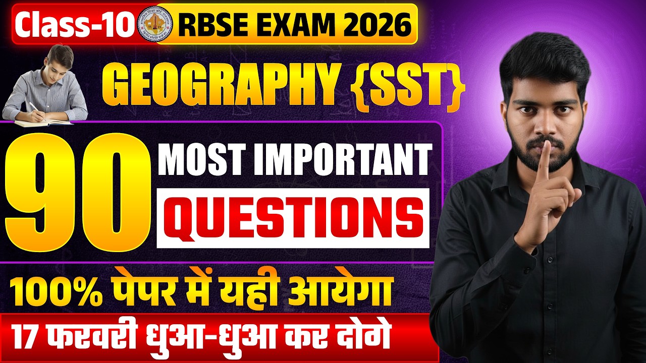 Class 10 Geography Board Exam 2026: Key Questions & Chapter-wise Prep