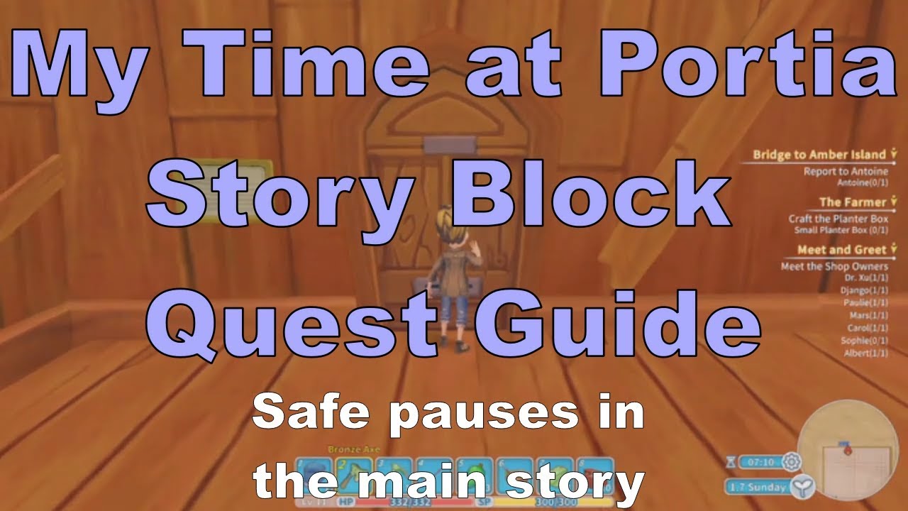 My Time at Portia: Strategic Quest Stopping Points Guide