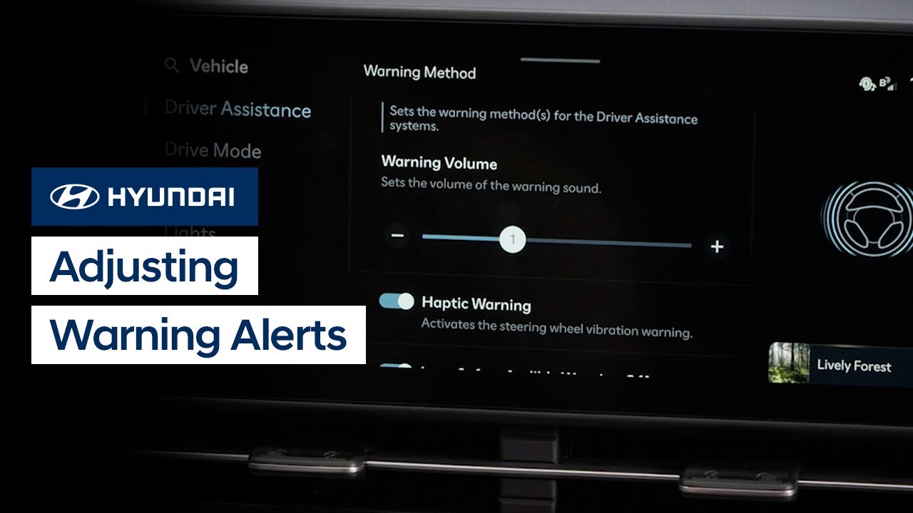 Customize Your Hyundai Safety Alerts: Haptic & Sound Settings Guide