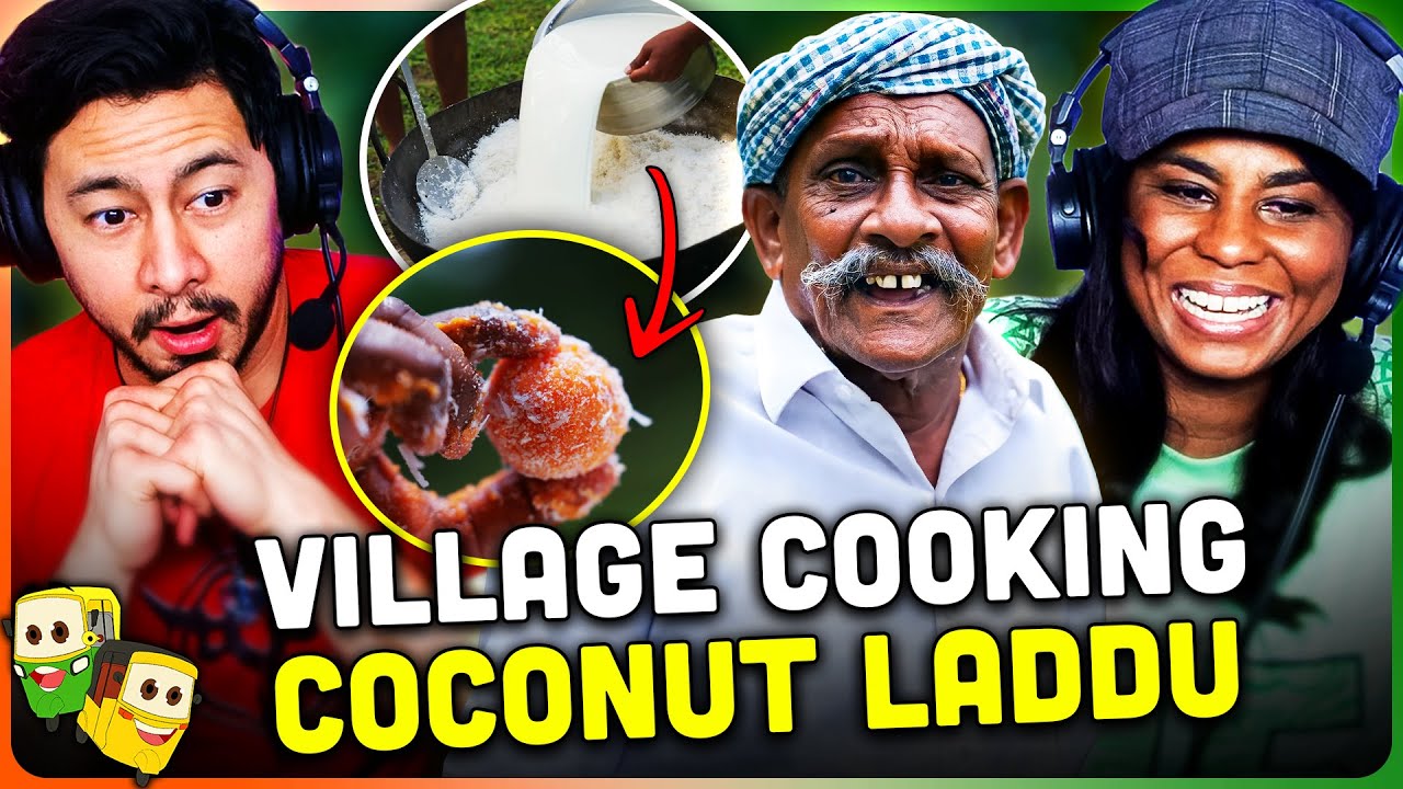 Village Cooking Channel Reaction: Colorful Coconut Sweet Revealed