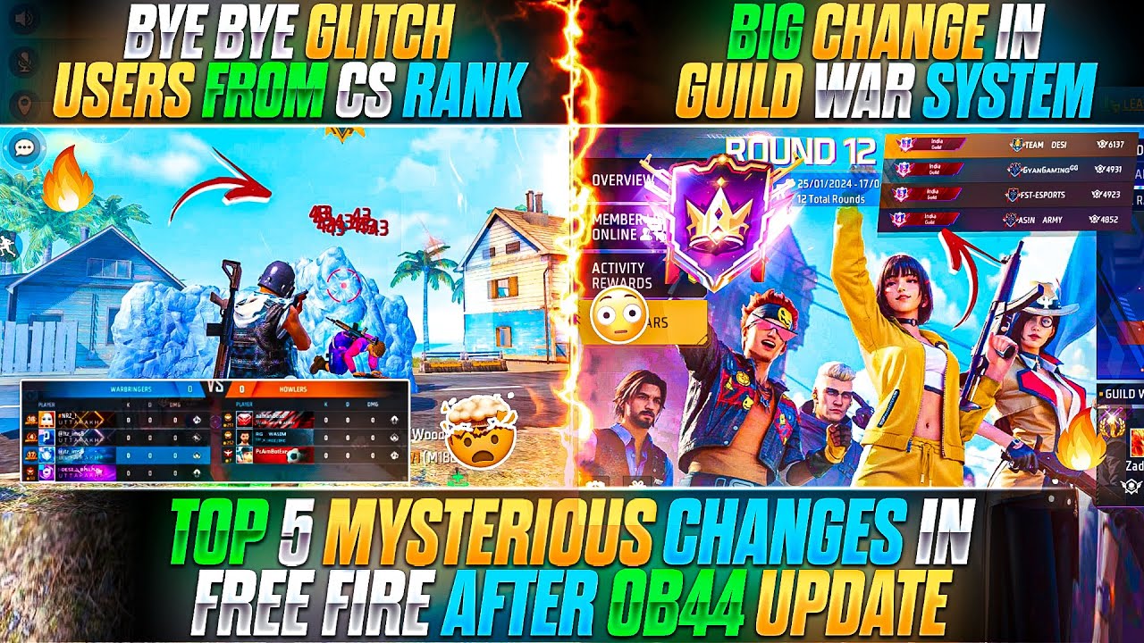 5 Secret OB44 Updates in Free Fire You Missed