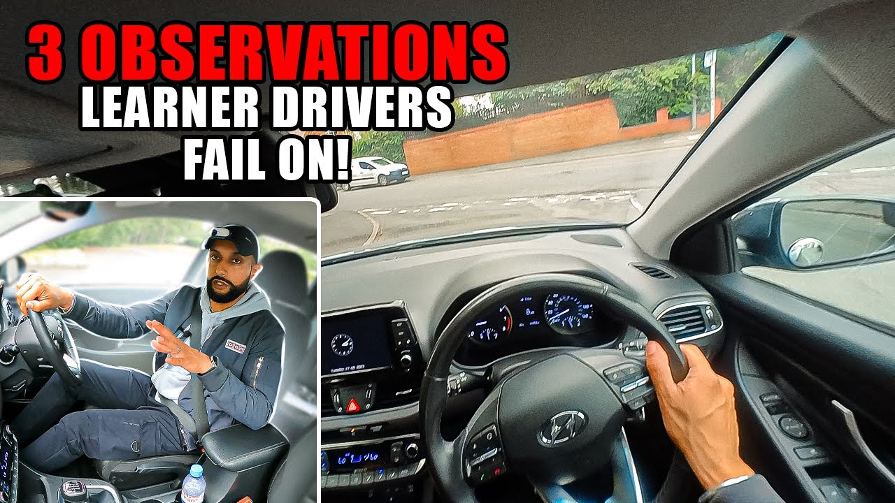 3 Driving Test Observation Fails to Avoid for Passing First Time