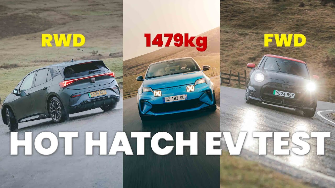 title：Best Fun Electric Hot Hatch: Alpine vs Mini vs Cupra