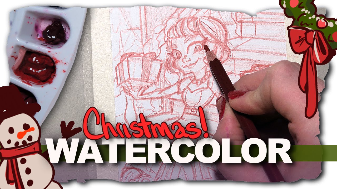Holiday Watercolor Illustration Tutorial: Fix Common Mistakes