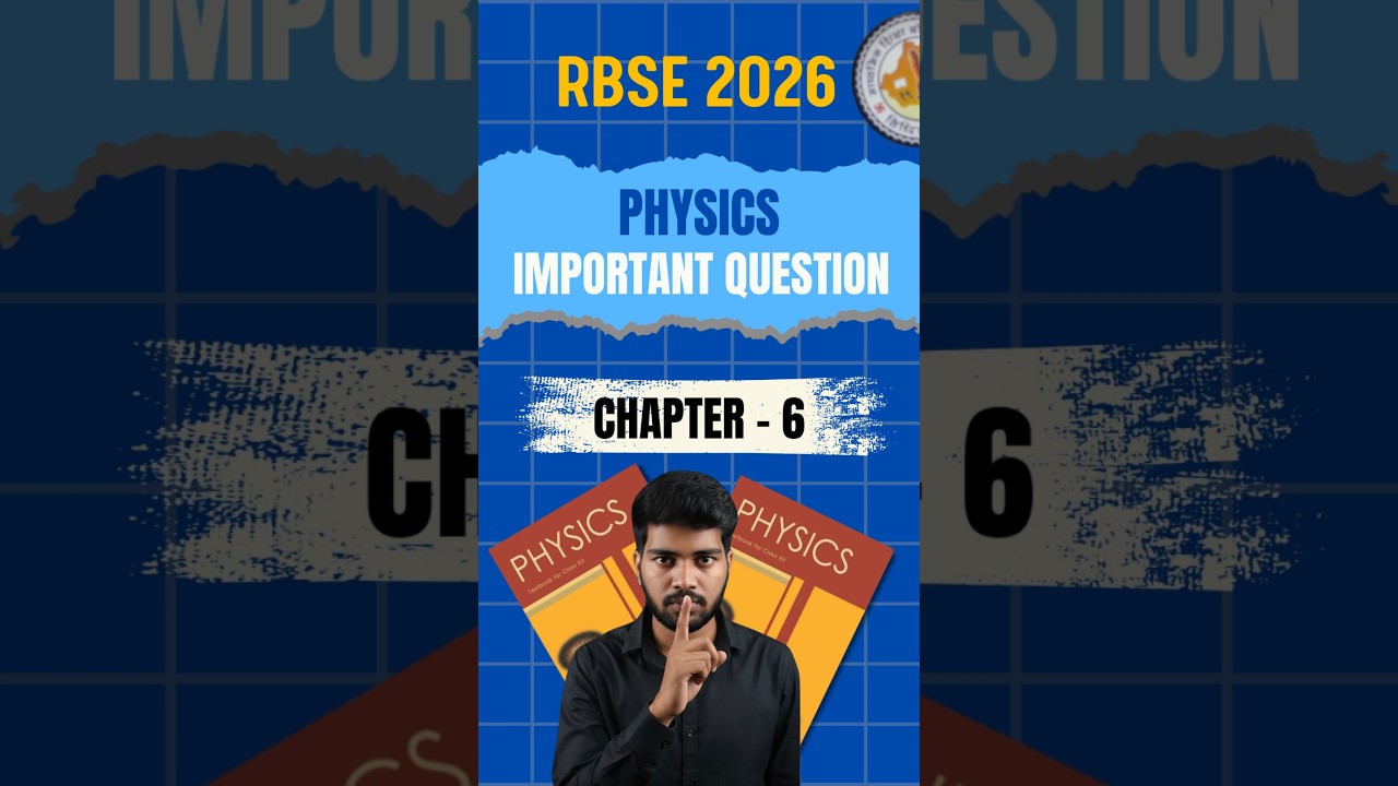 RBSE Class 12 Physics Chapter 6: Most Important Questions for 2026 Exams