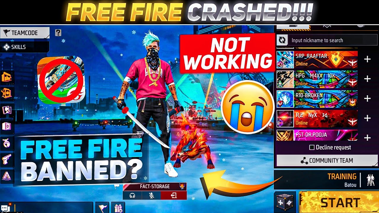Free Fire India Server Down: Matchmaking Not Working