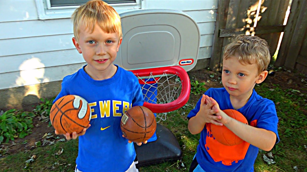 Kids' Basketball Trick Shot Challenge: Ultimate Sibling Showdown