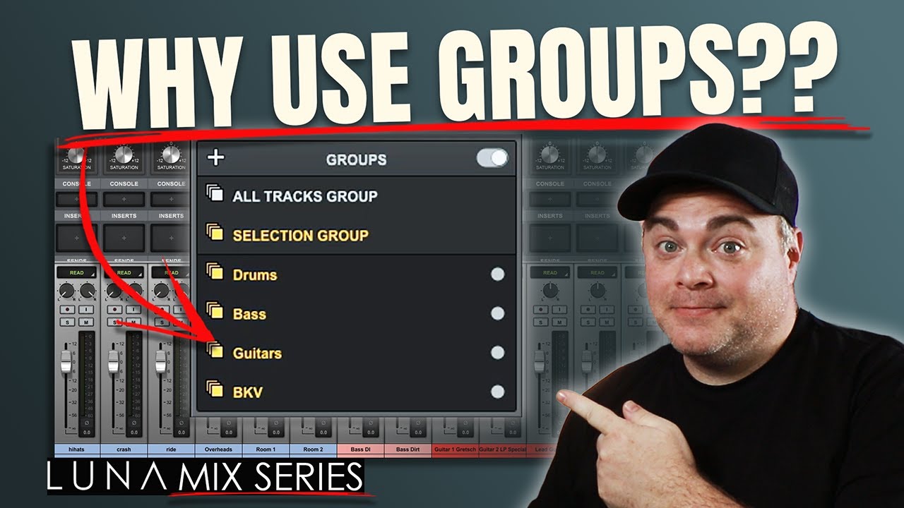 Master Groups in LUNA: Advanced Mixing Workflows
