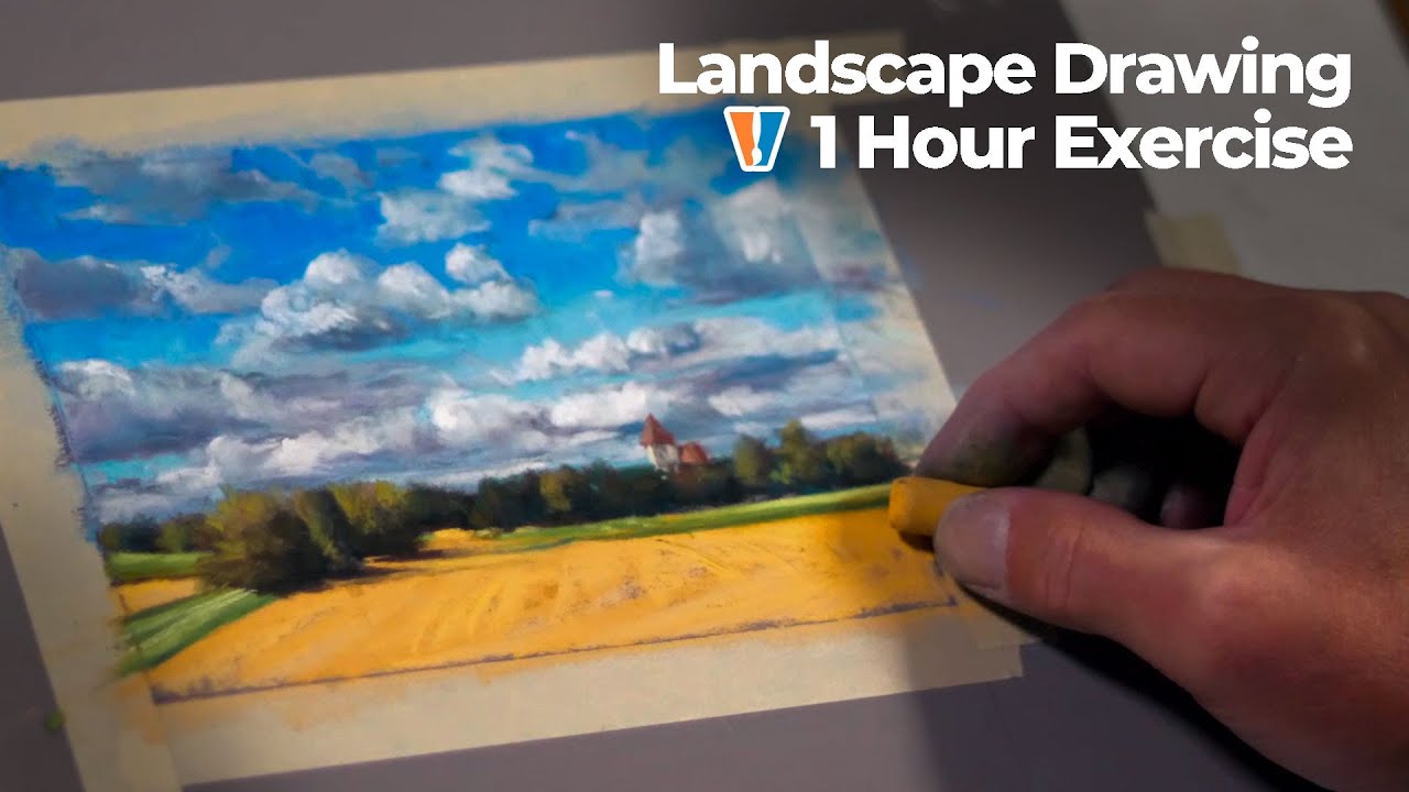 Quick Pastel Landscape Tutorial: Paint Clouds in 1 Hour