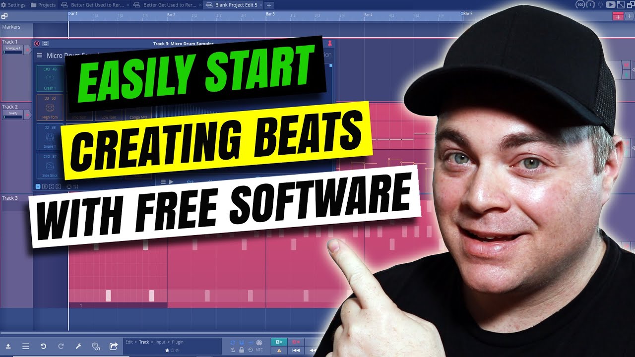 Quick & Easy 808 Beat Foundation in Tracktion Waveform
