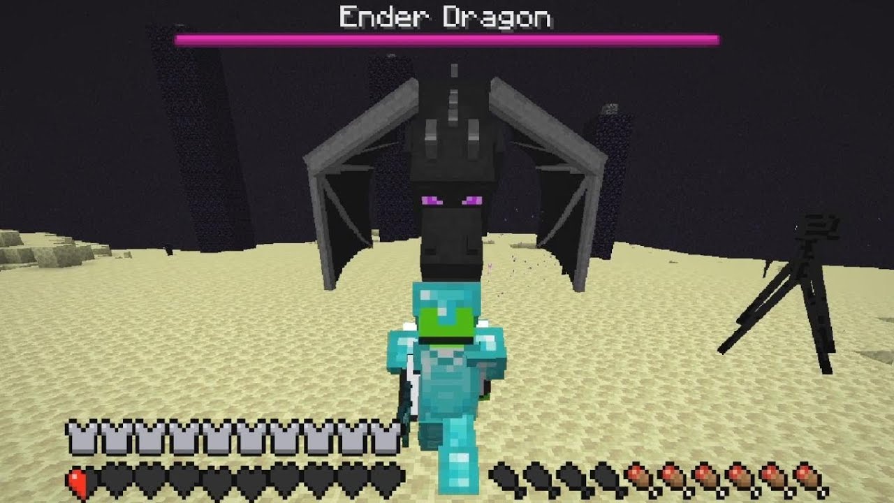 Minecraft Pros Face Player-Controlled Ender Dragon Challenge