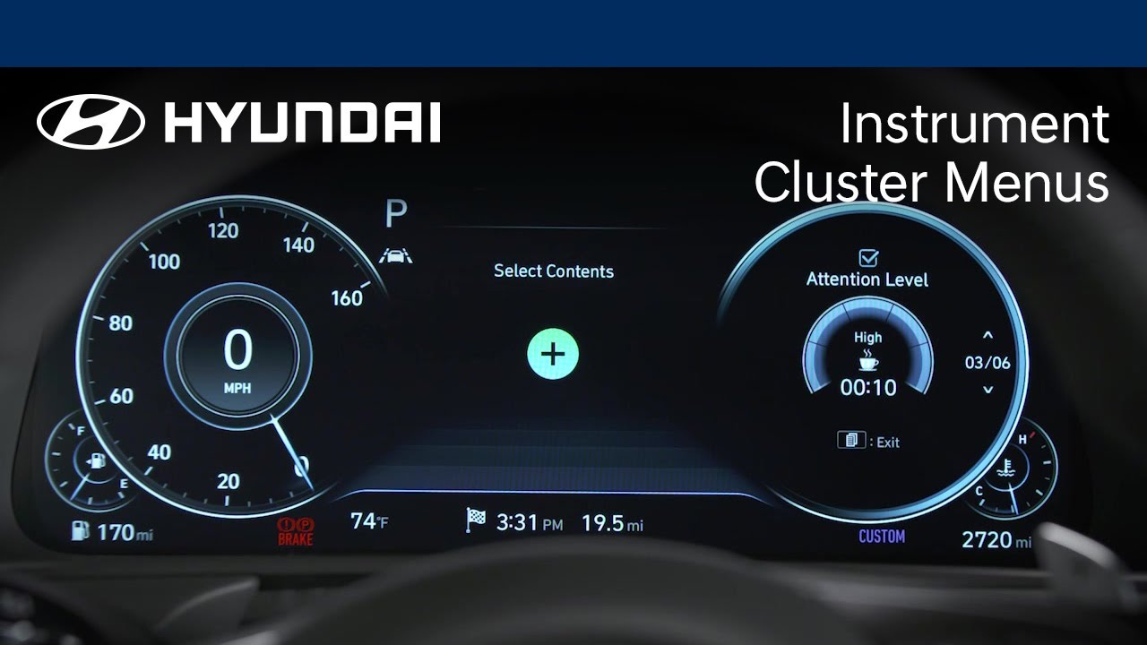 title：How to Use Hyundai Instrument Cluster Menus & Settings