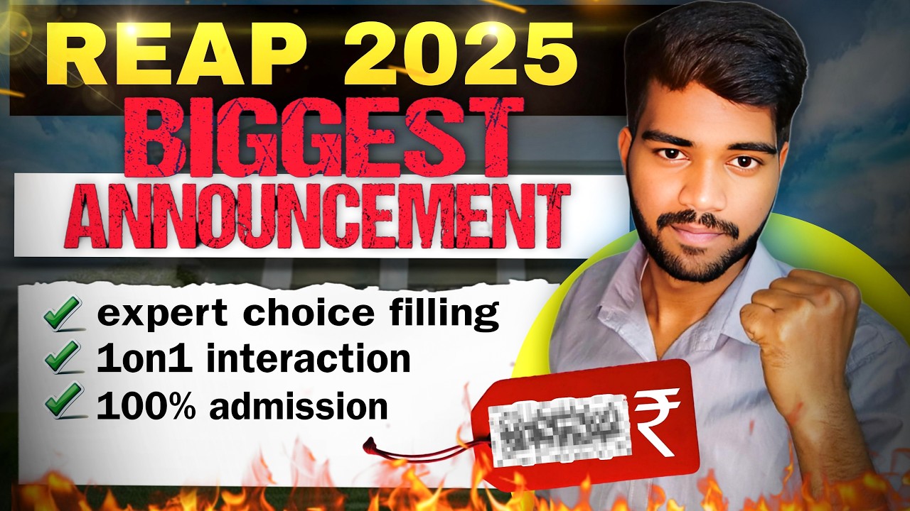 REAP 2025 Counseling: 100% Seat Guarantee & Expert Support