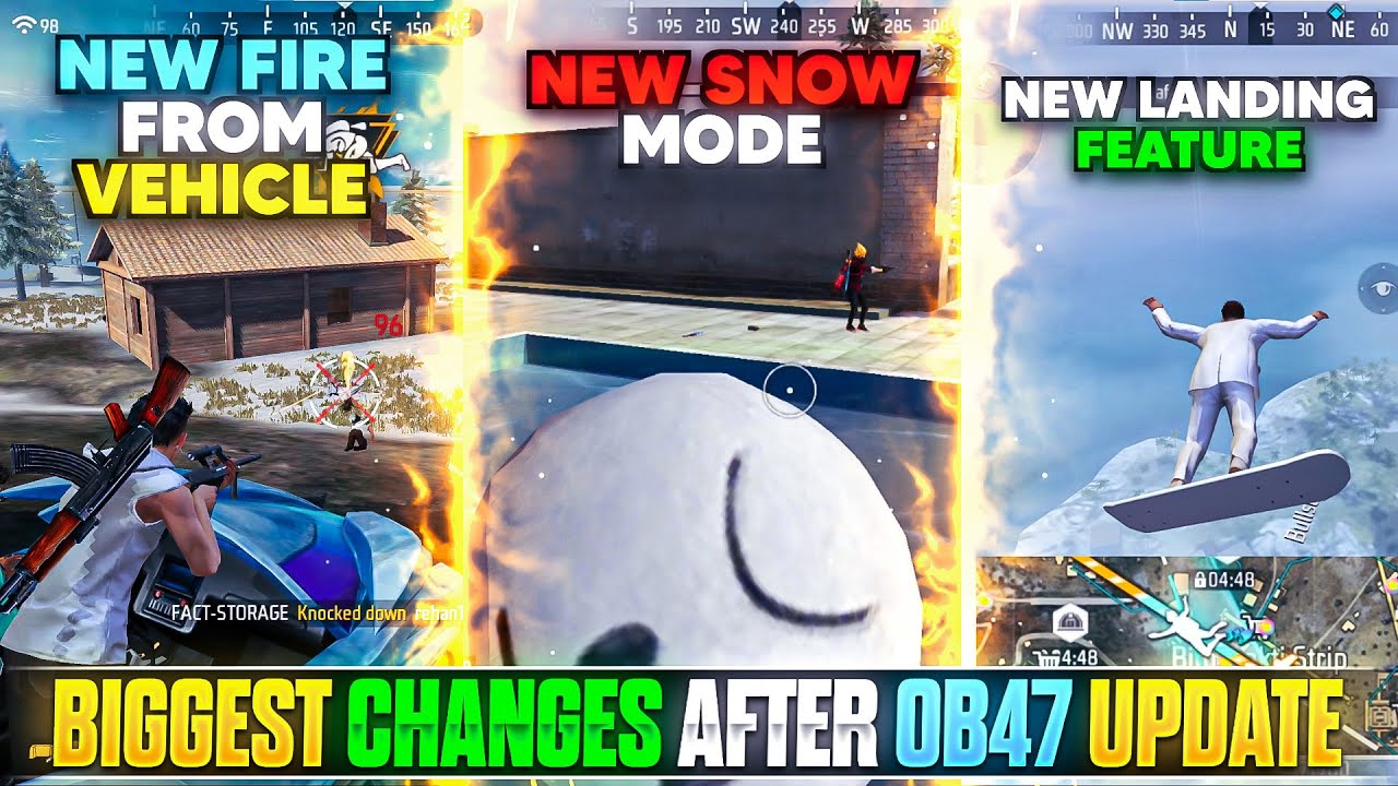 Free Fire OB47 Update: New Landing System, Drive-By Vehicle & More