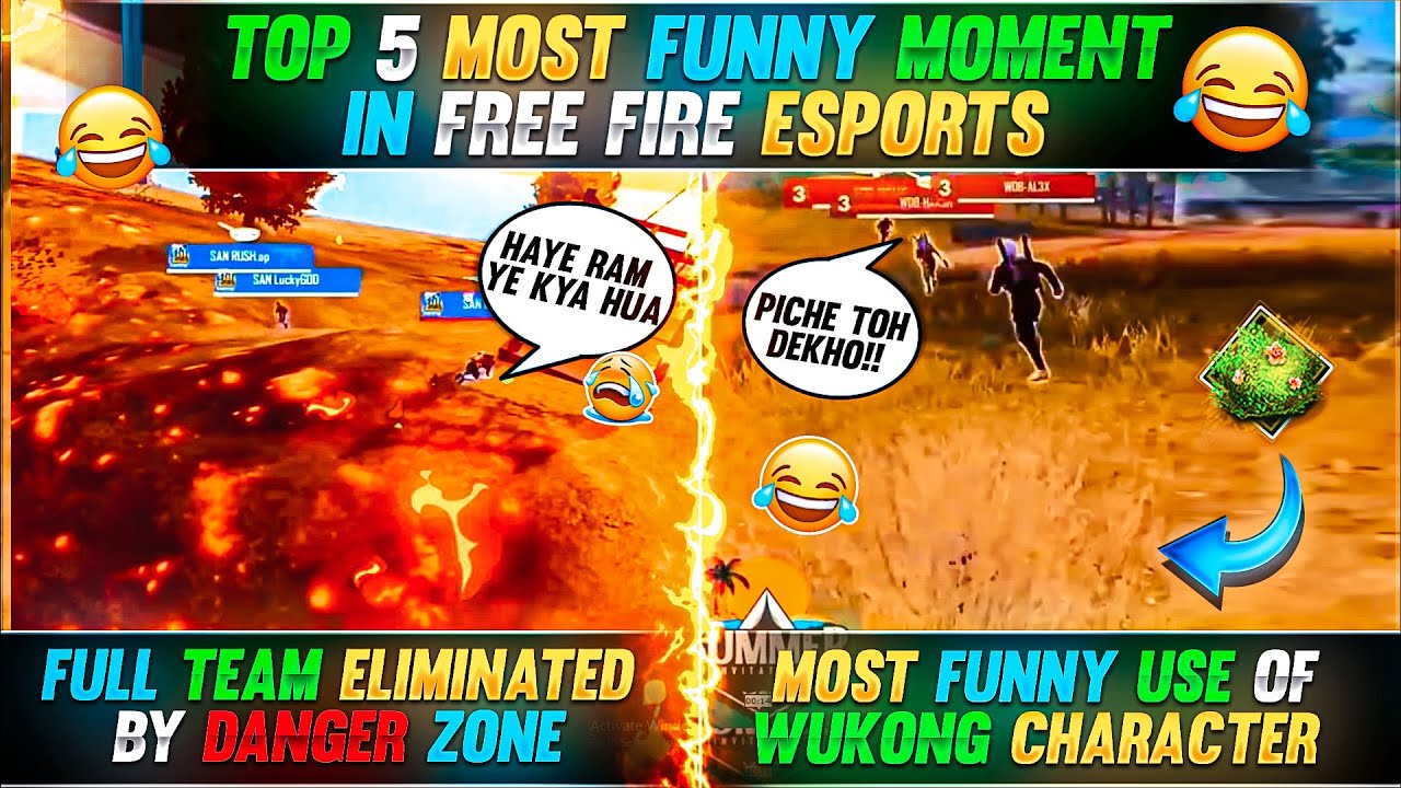 Top 5 Funniest Free Fire Esports Moments Ever Captured