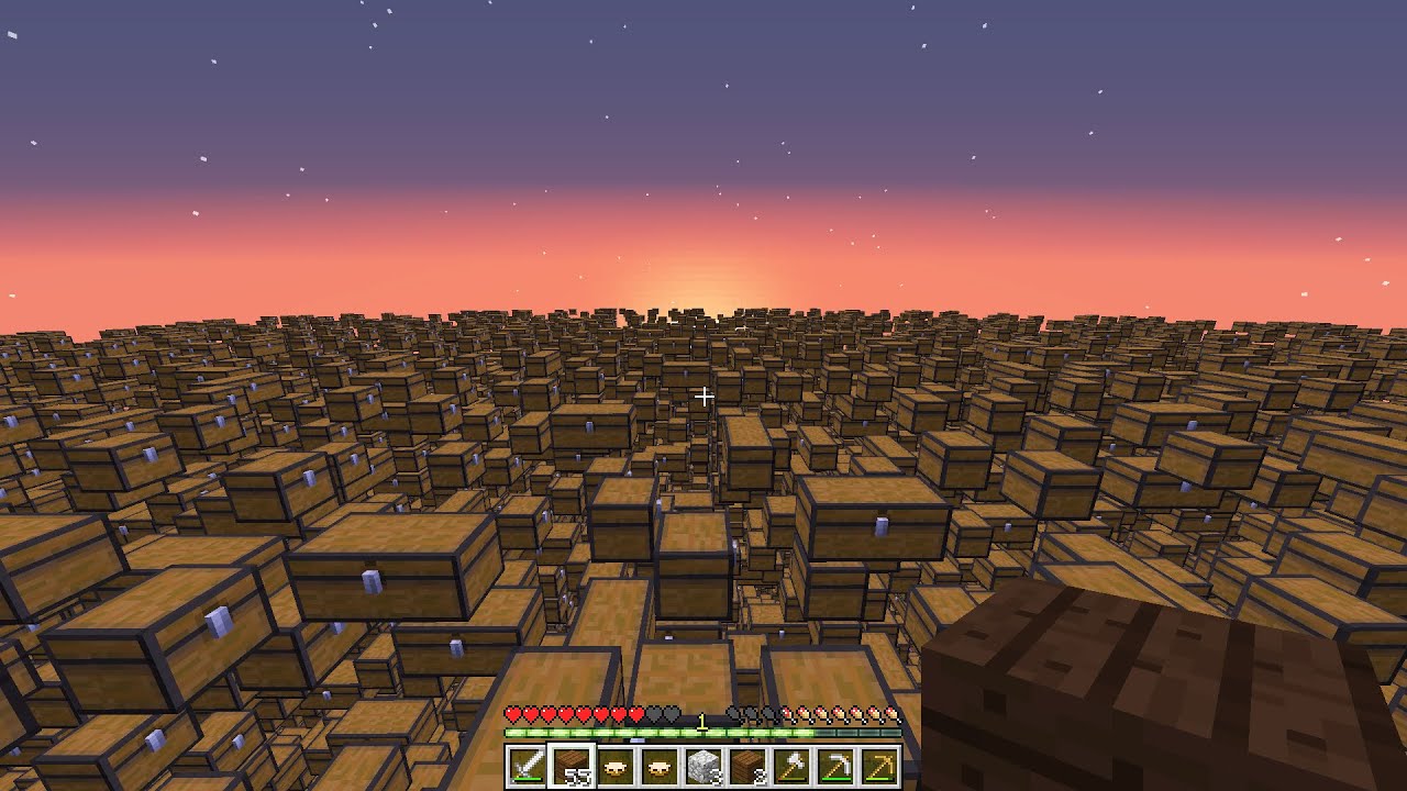 Minecraft Chest World Experiment: Chaos, Lag & Surprises