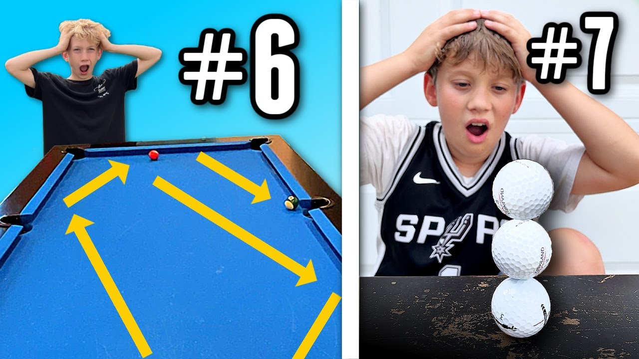 Colin vs Owen: 16 Extreme Trick Shots Challenge Breakdown