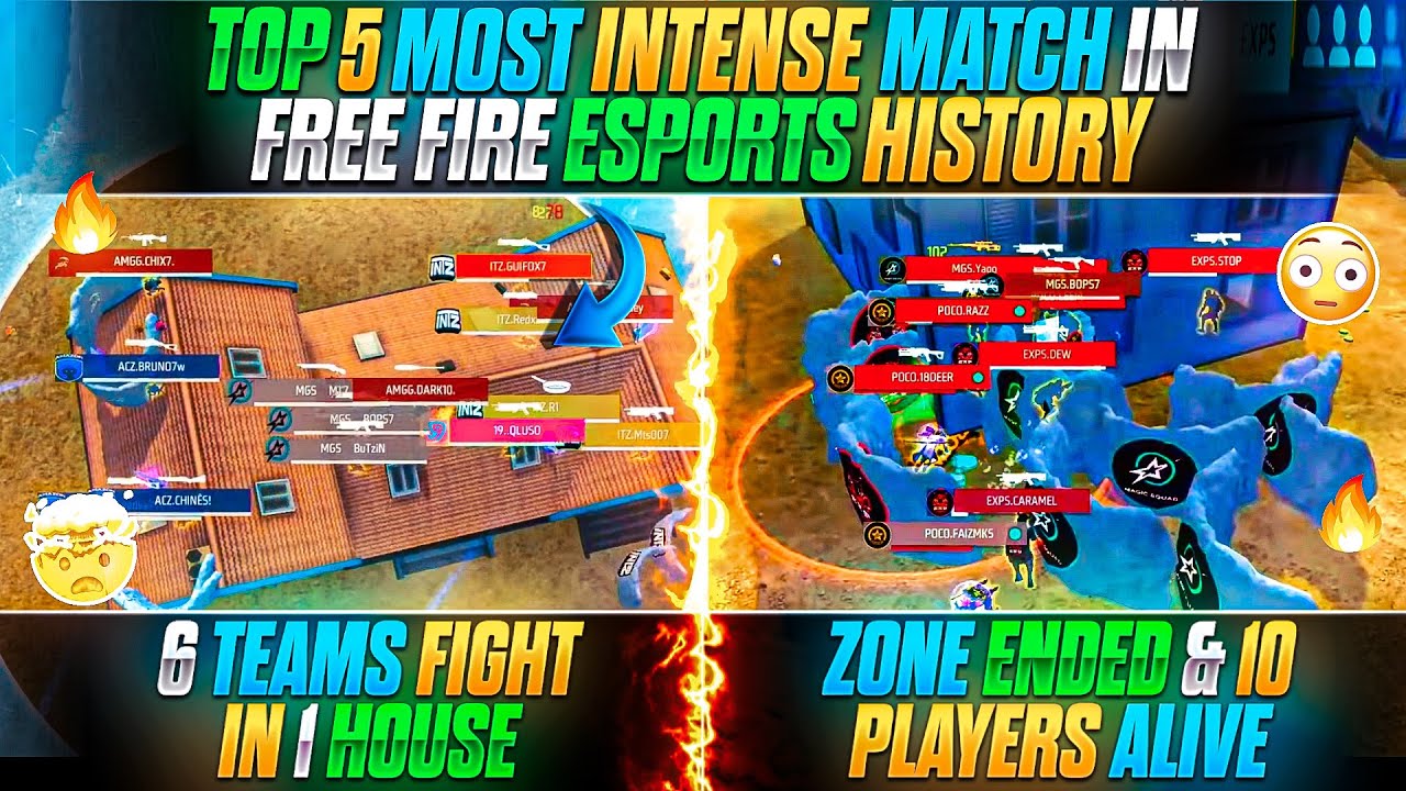 5 Most Intense Free Fire Matches in Esports History