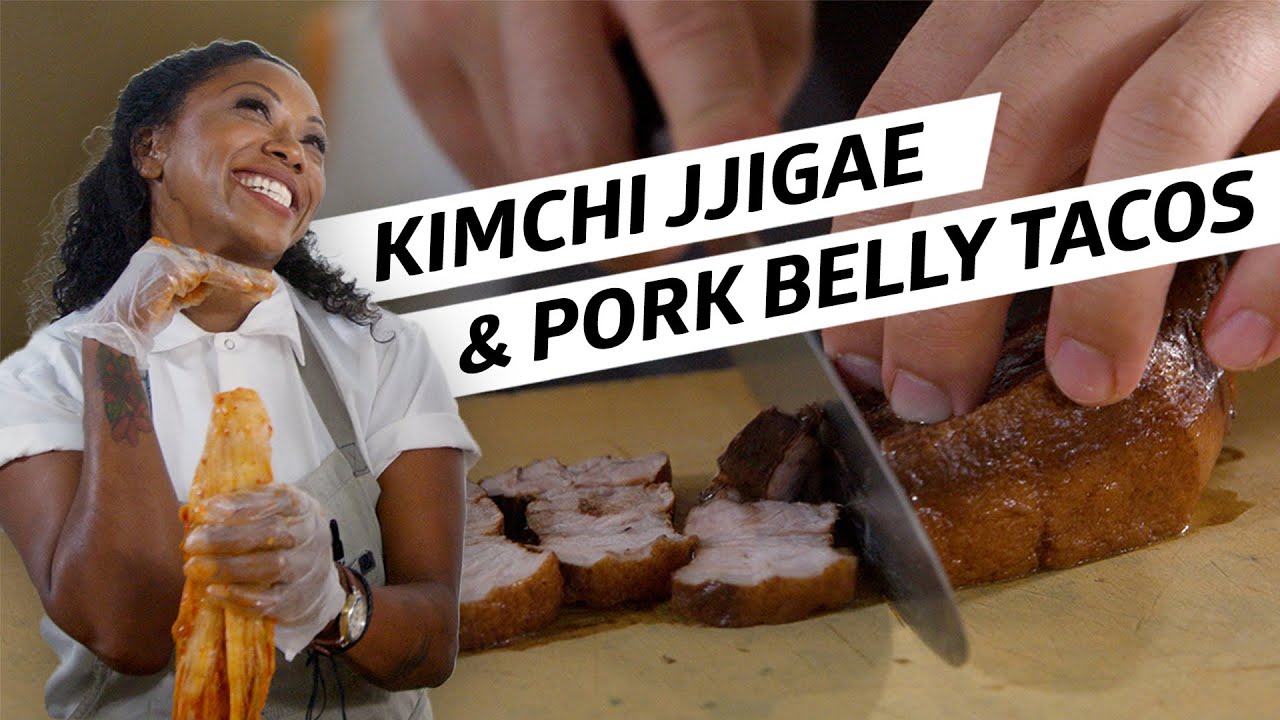 Korean Kimchi Tacos: Cocoa-Braised Pork Recipe & Technique