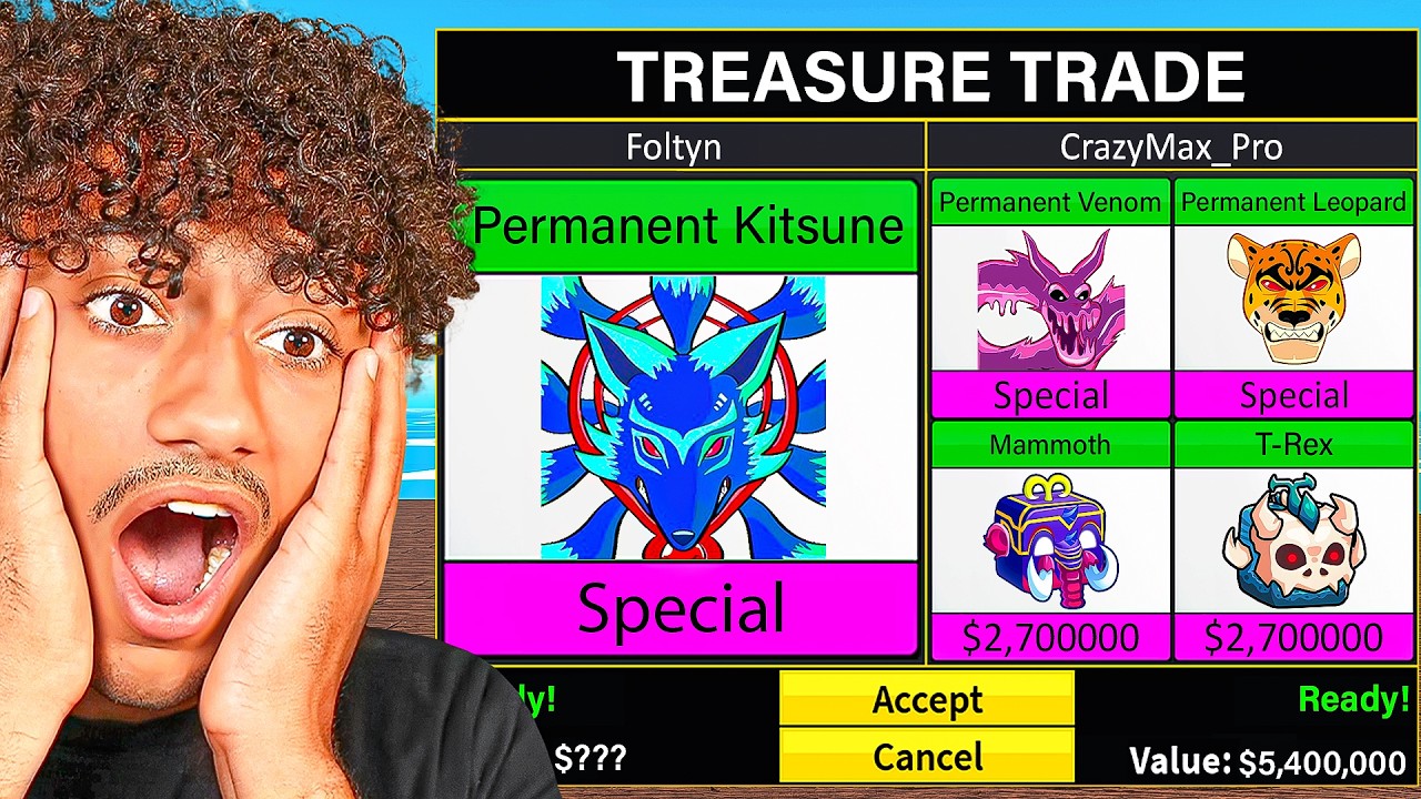 Blox Fruits Perm Kitsune Trading Guide: 20k Robux Results