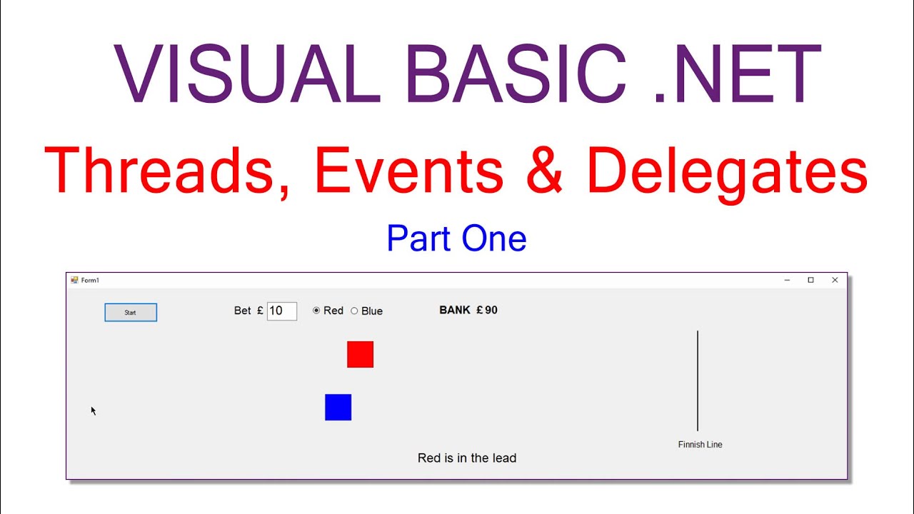 Build a VB.NET Racing Game with Threads, Events, and Delegates