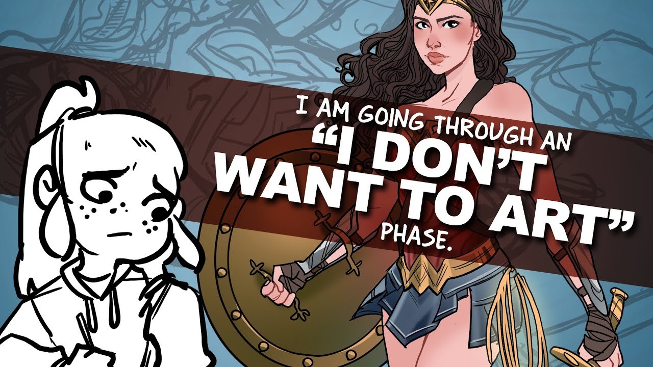 Overcoming Art Block: Drawing Wonder Woman Through Creative Resistance