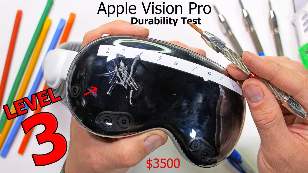Apple Vision Pro Durability Test: Scratch & Teardown Insights
