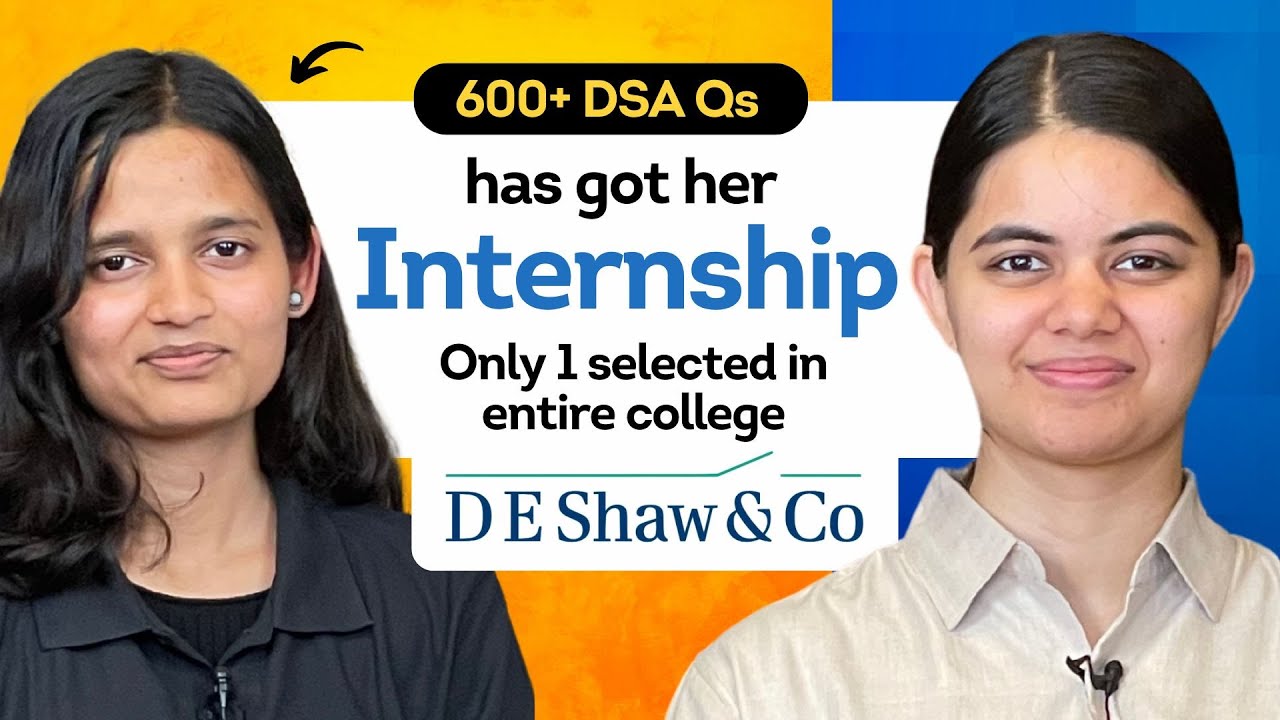 D.E. Shaw Internship Success: NSIT Student's Preparation Strategy