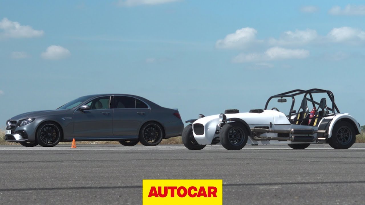 title：Mercedes E63S vs Twin-Kawasaki MK: Drag Race Results & Specs