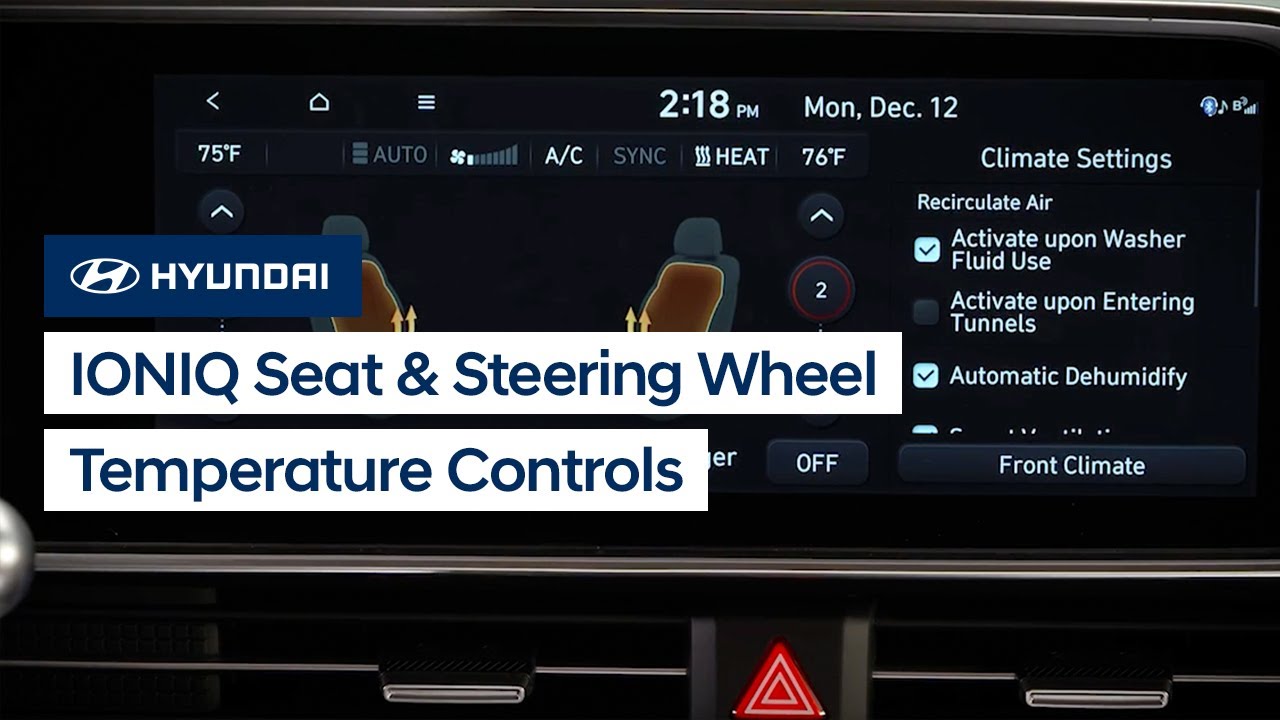 Control Hyundai Seat & Steering Heat Settings