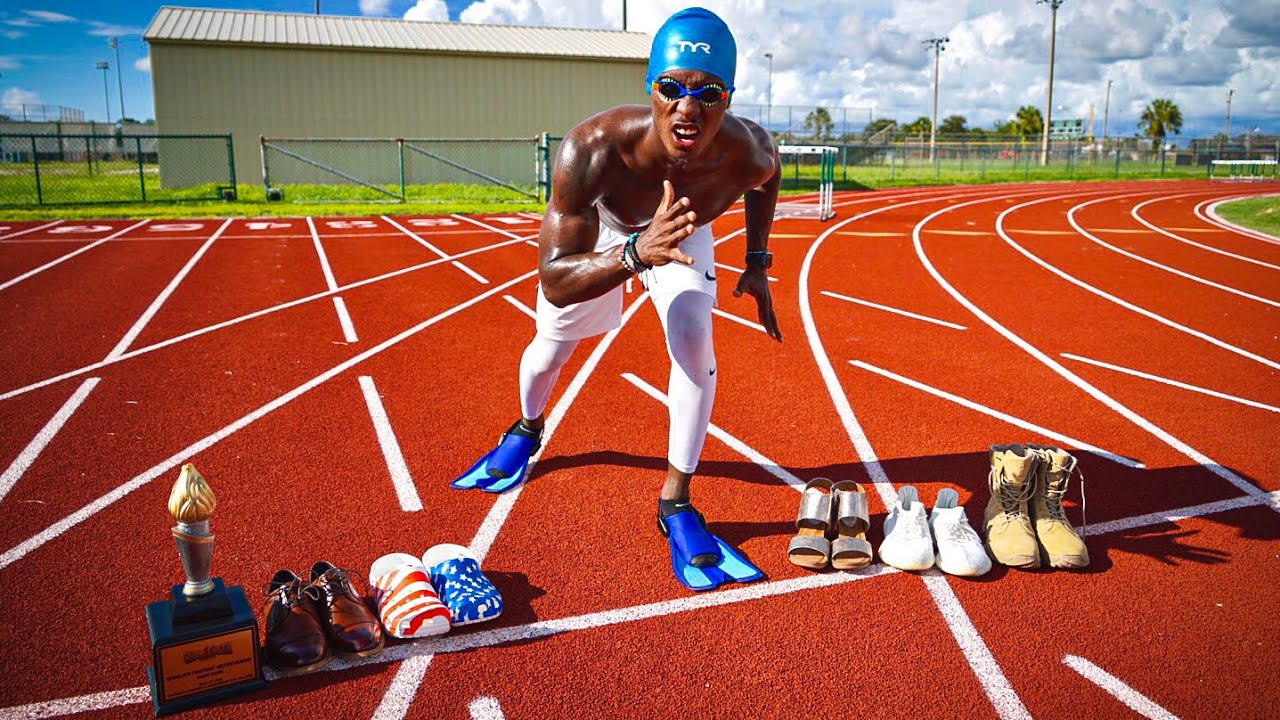 Yeezys Dominate: Fastest Shoes in Crazy 100m Dash Test