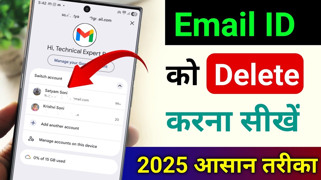 title：How to Permanently Delete a Gmail Account on Mobile