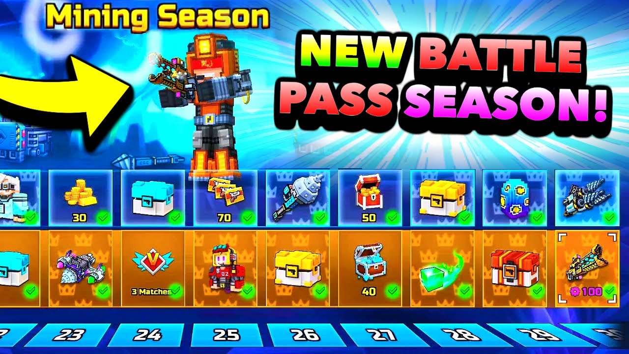 Pixel Gun 3D Mining Season Battle Pass Weapons Review: Worth It?