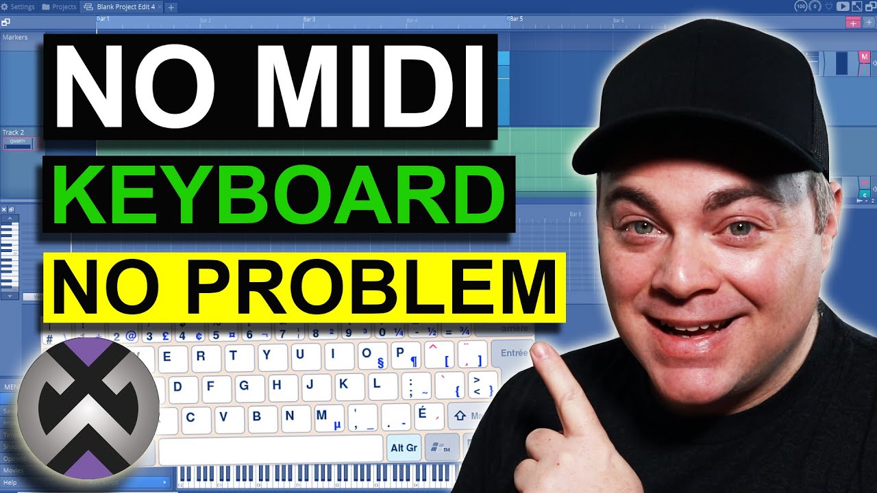 Use Computer Keyboard as MIDI in Tracktion Waveform (Free/Pro)