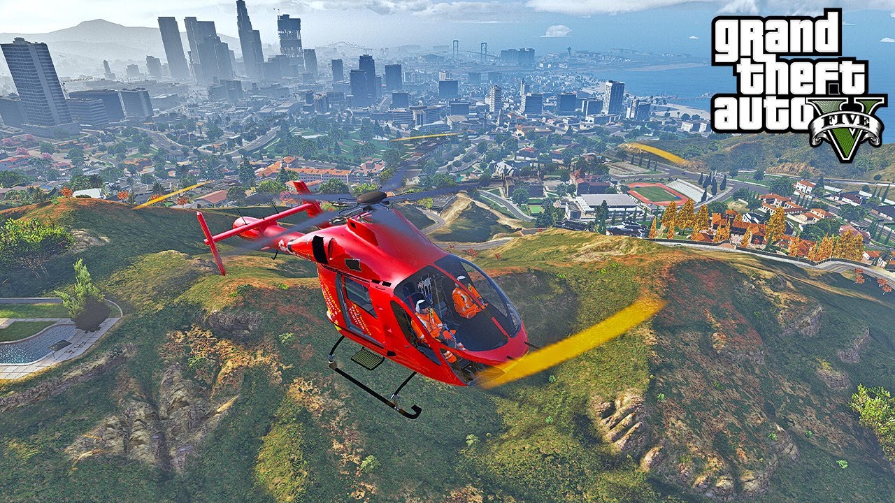 GTA V London Air Ambulance Mod: Rescue Gameplay & Review