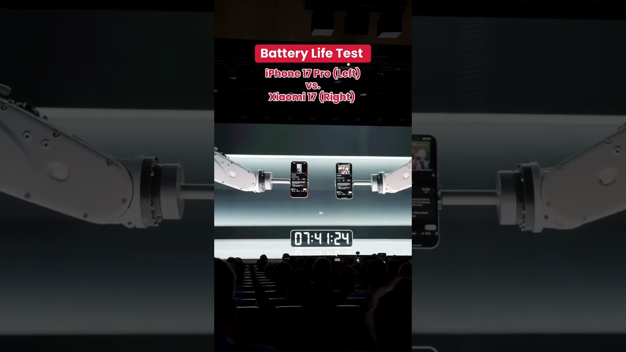 Xiaomi 17 vs iPhone 17 Pro Battery Test: 23% Longer Life Proven