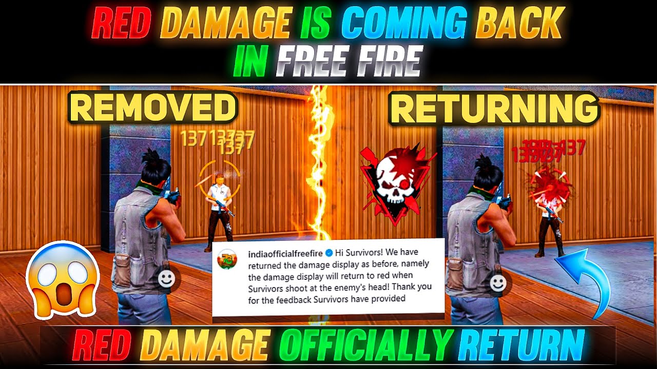 Free Fire Red Damage Confirmed Return: Official Statement Analysis
