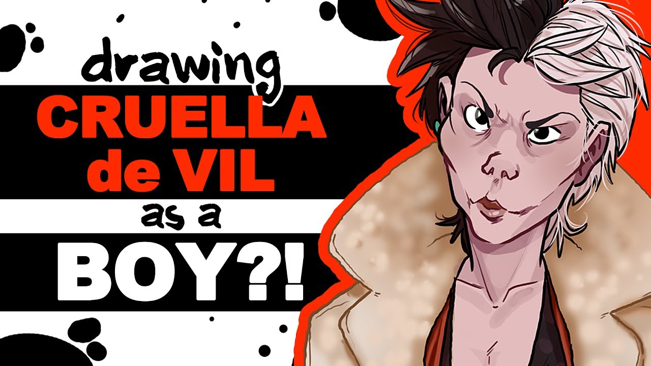 Modern Male Cruella de Vil Redesign: Artist Process & Tips