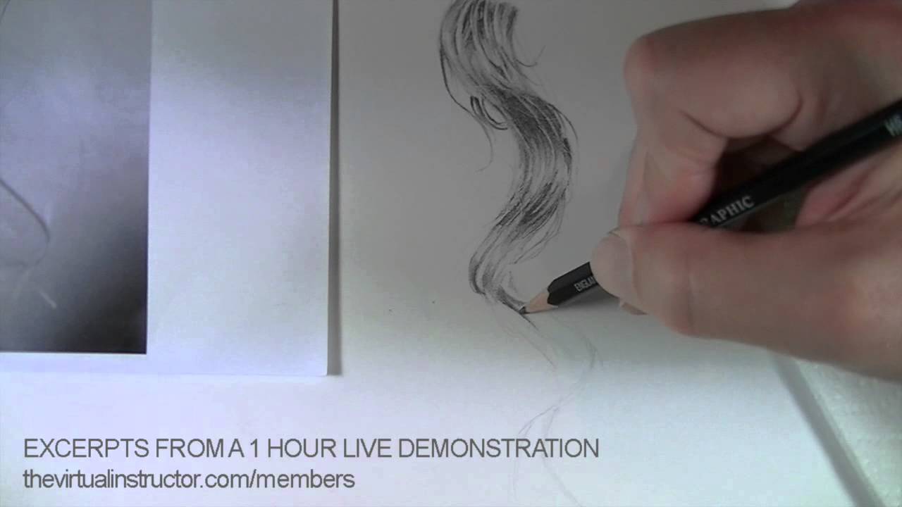 Master Realistic Hair Drawing with Graphite Techniques