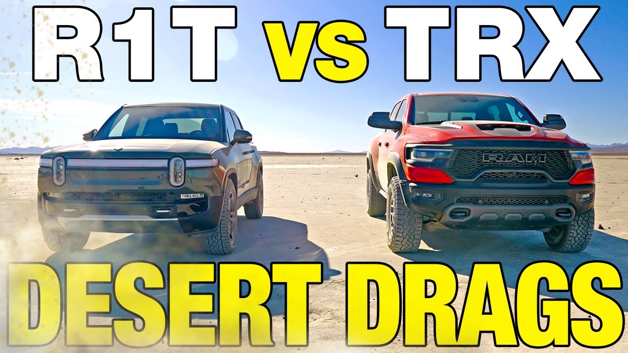 Rivian R1T vs Ram TRX: Electric Crushes V8 in Drag Race
