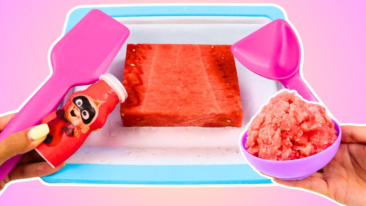 2 Easy Ice Cream Recipes: Watermelon & Donut Delights