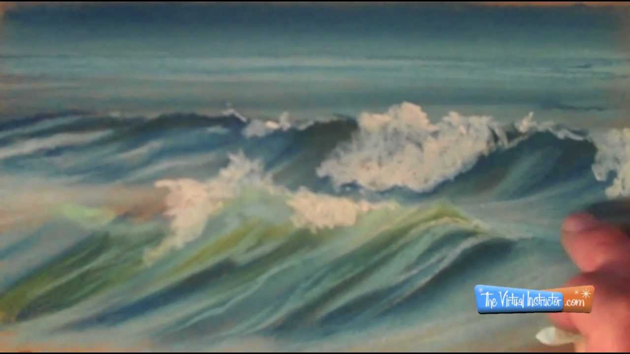 Master Ocean Waves with Chalk Pastels: Step-by-Step Guide