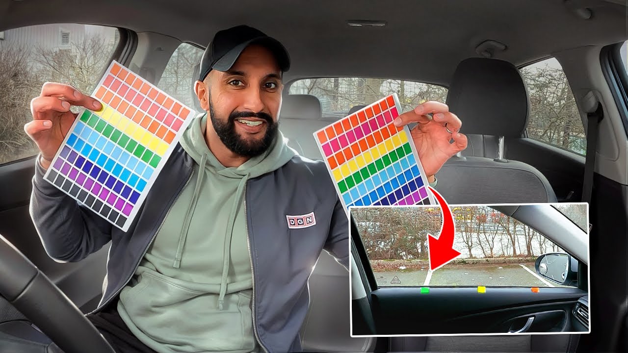 Master Reverse Bay Parking with Sticker Reference Points