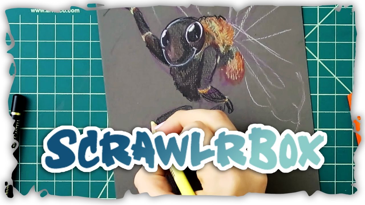 Scrawler Box Review: Drawing My First Bumblebee with Faber-Castell