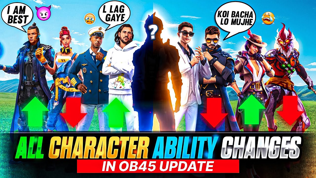 Free Fire OB45 Character Changes: Buffs, Nerfs & Meta Impact