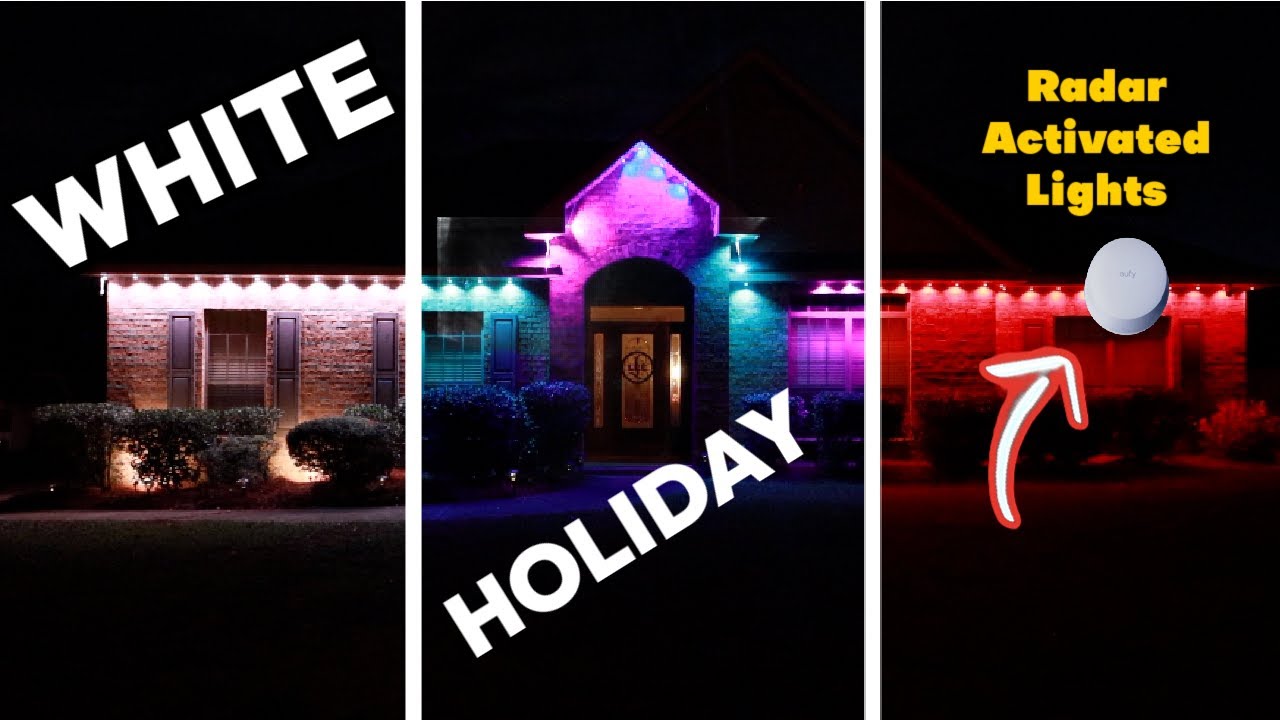 Yuthi S4 Radar-Activated Outdoor Lights: Smart Home Security & Ambiance