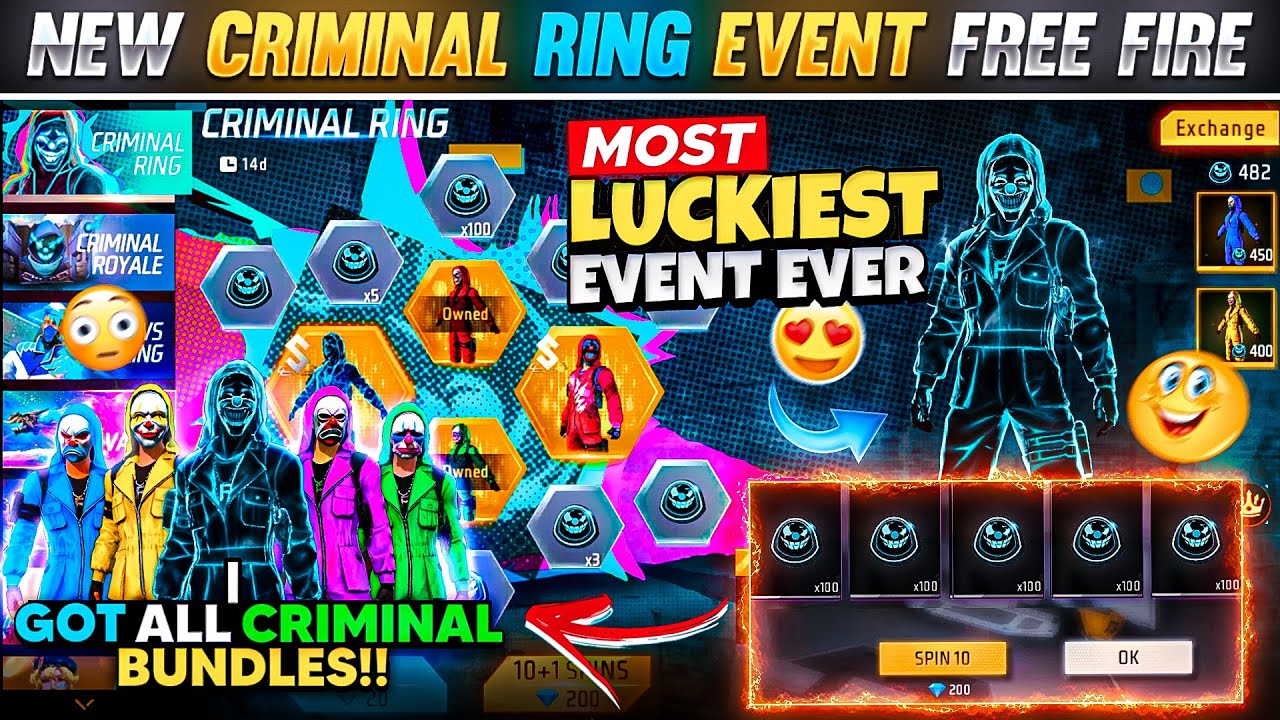 Free Fire Criminal Ring Event Guide: Get All Bundles (2024)
