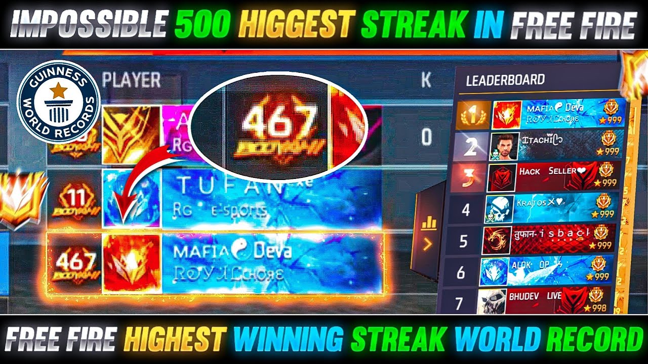 How a Player Allegedly Broke Free Fire's 99+ Win Streak Limit