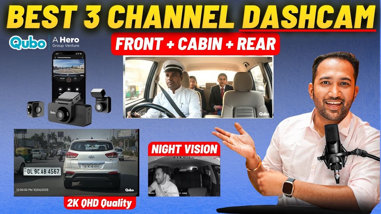 Cubo Dash Trio Review: 360° Car Protection with Triple Camera